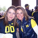 GO BLUE w the BFF Andrea.